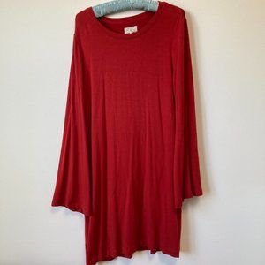 Lou & Grey Shift Red Dress
